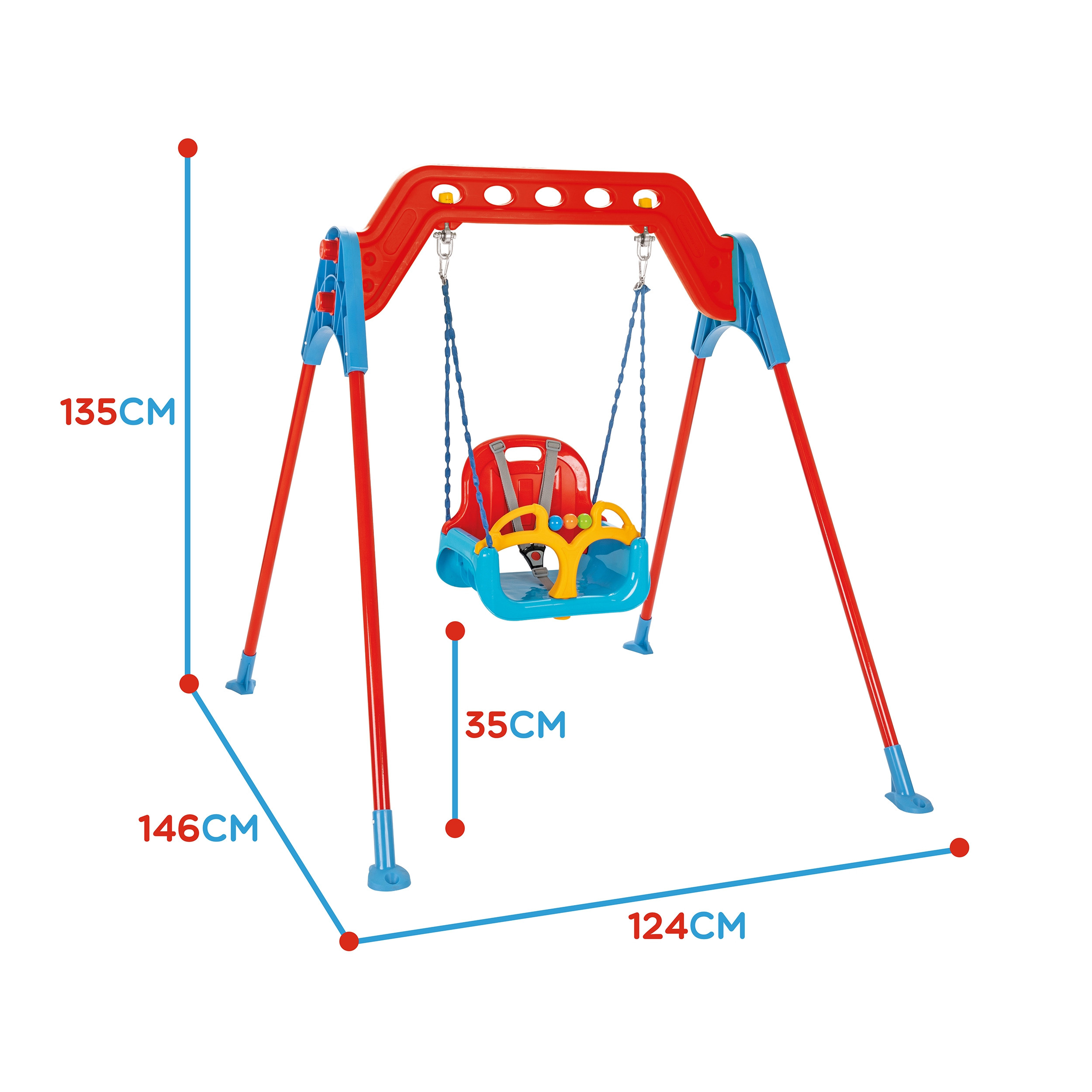 WOOPIE BABY Single Garden Swing for Home and Children - Slika 4