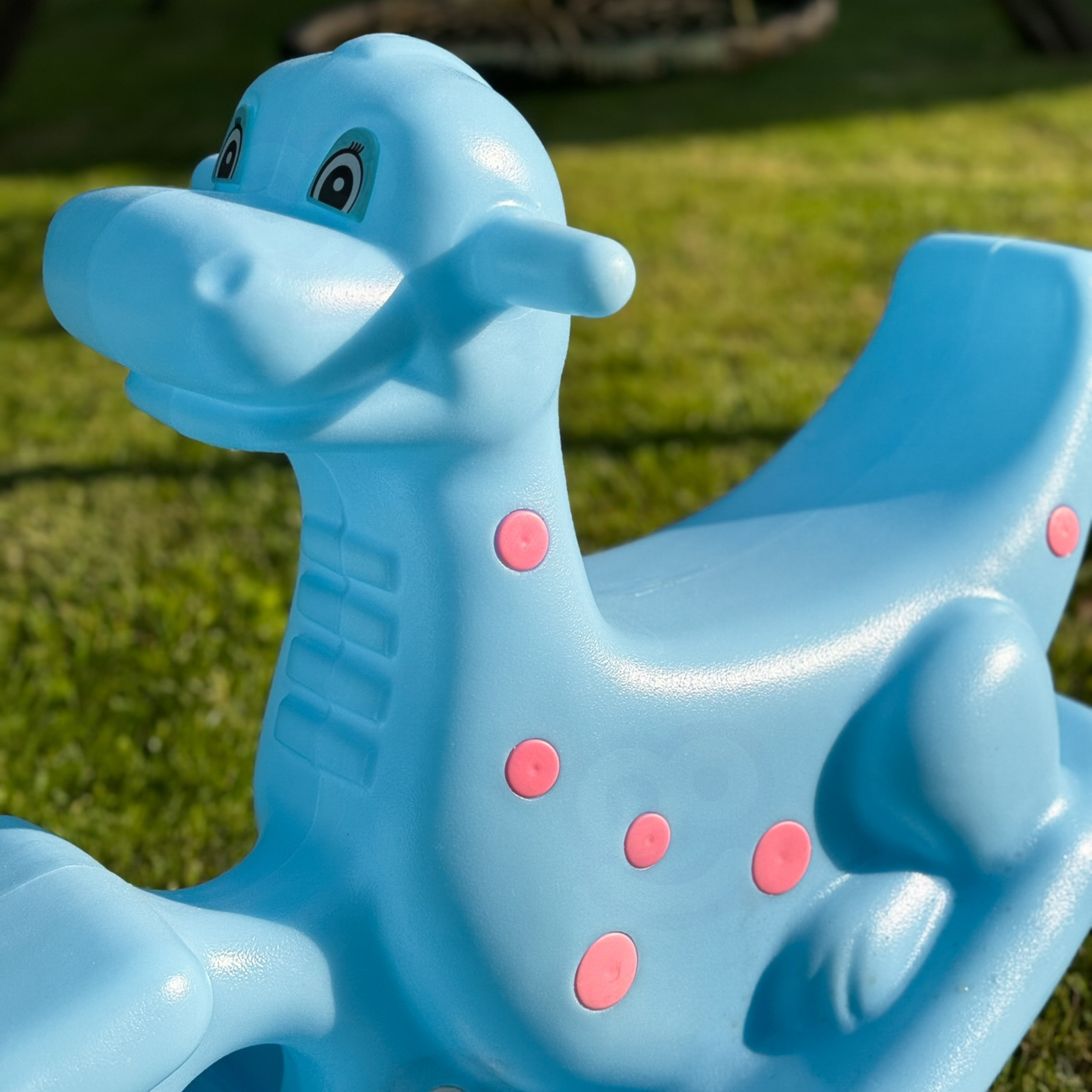 WOOPIE Dino Rocker Balance Swing Light Blue - Slika 4
