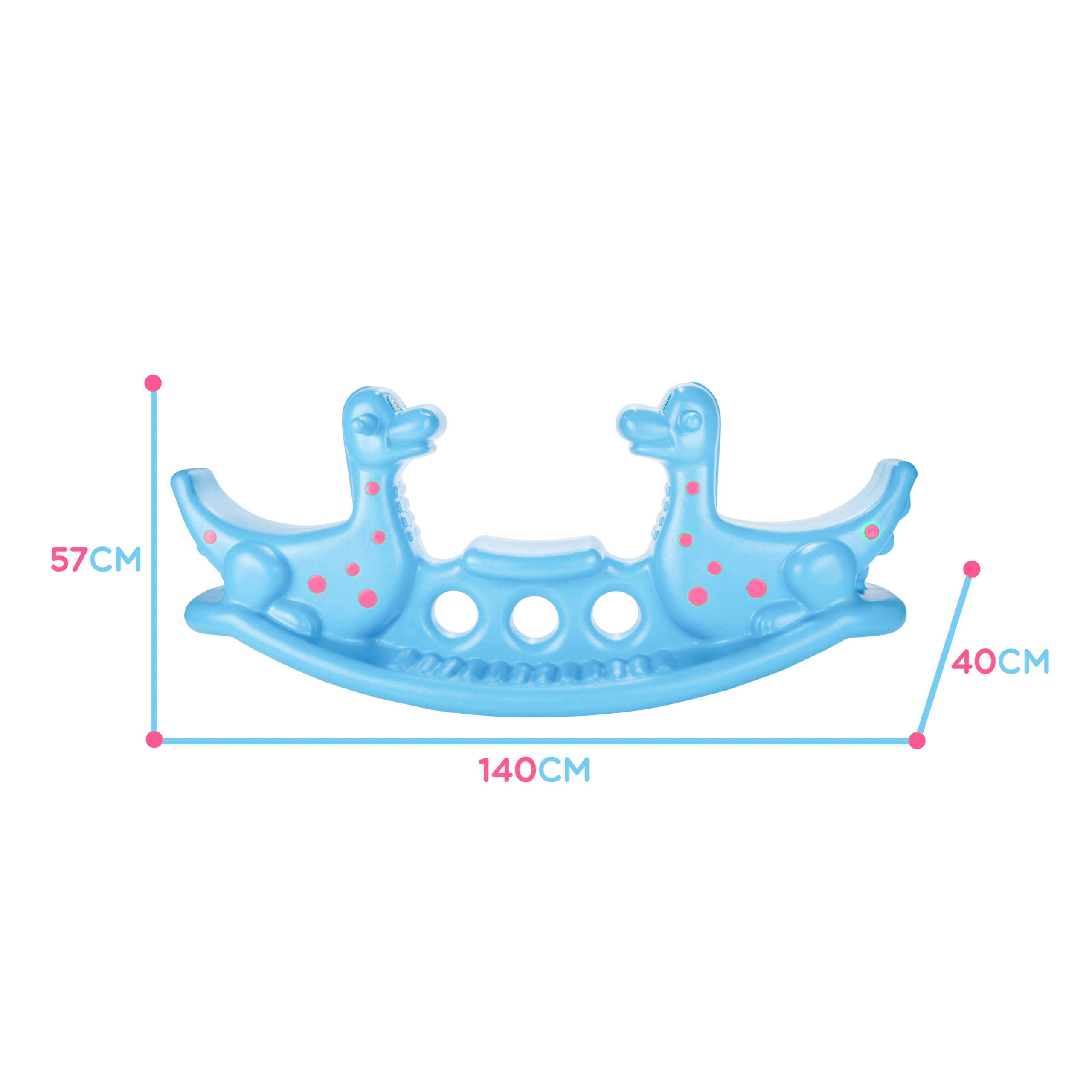 WOOPIE Dino Rocker Balance Swing Light Blue - Slika 7