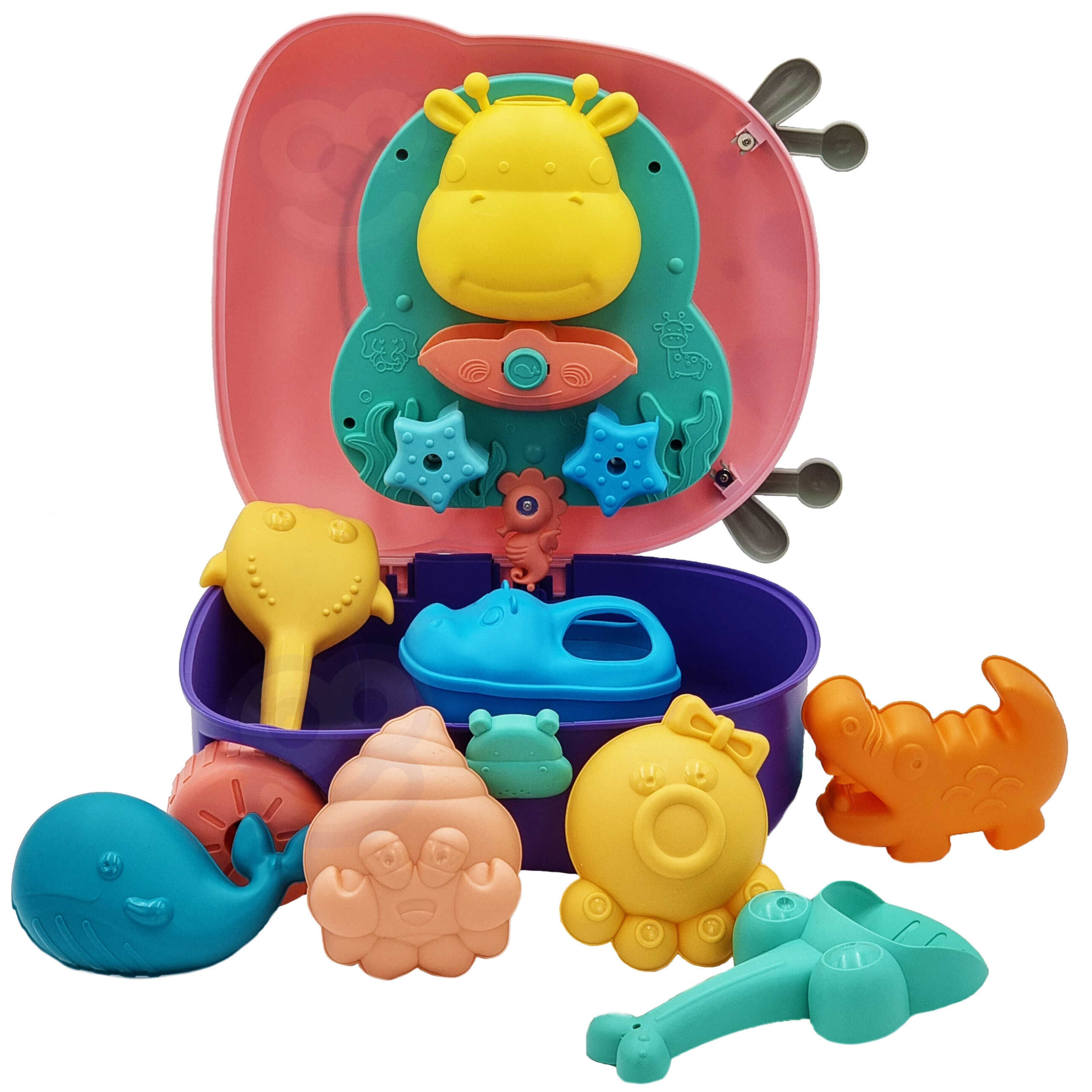 WOOPIE 3-in-1 Sandbox Set: Deer Suitcase + Water Toy - Slika 4