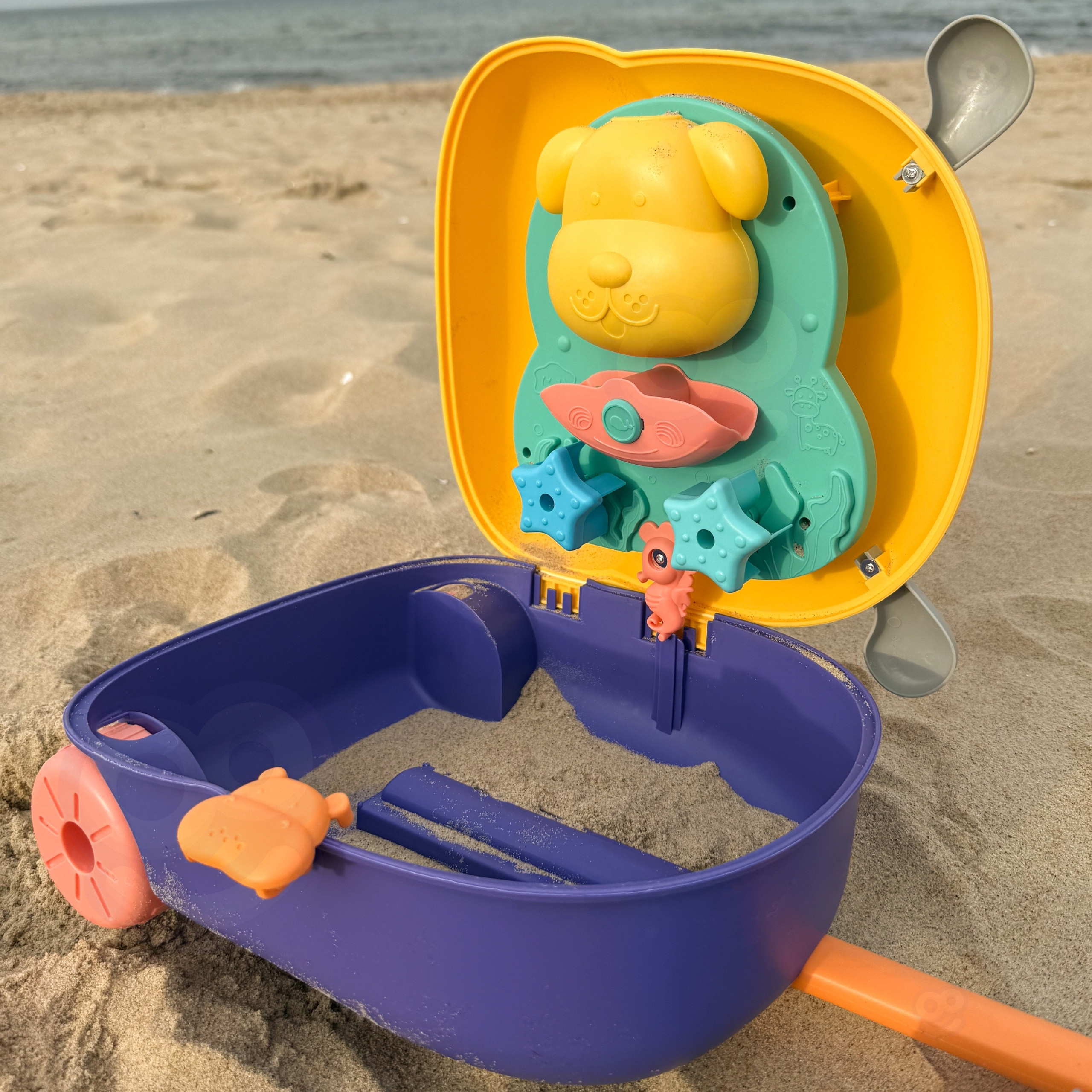 WOOPIE 3-in-1 Sandbox Set, Suitcase, Dog, Water Table - Slika 5