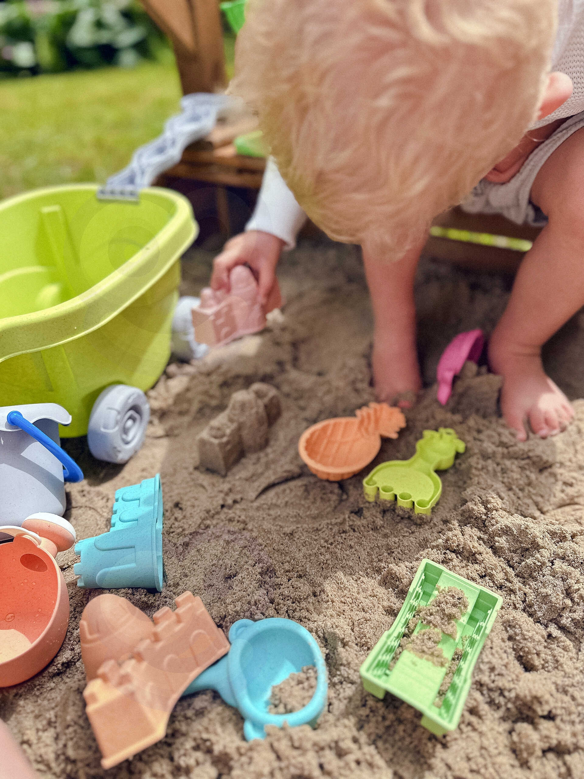 WOOPIE GREEN Sand Play Set with Cart 13 Pieces, BIODEGRADABLE ORGANIC MATERIAL - Slika 4