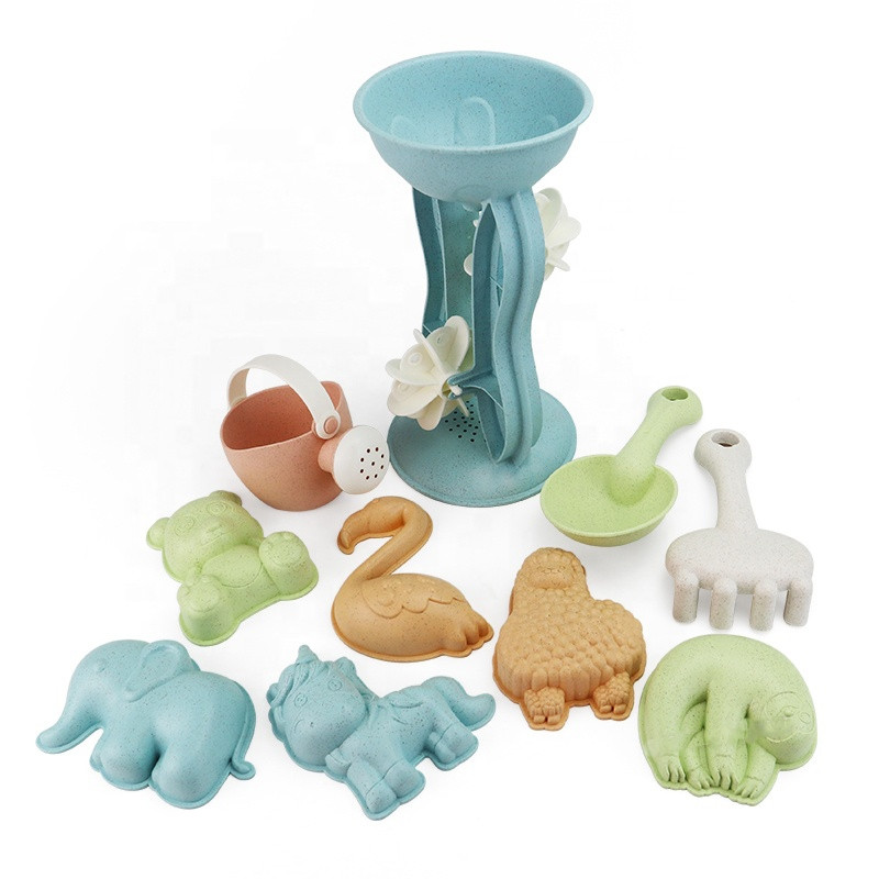 WOOPIE GREEN Sand Set with Spinning Wheel and Watering Can 10 pcs. BIODEGRADABLE ORGANIC MATERIAL - Slika 7