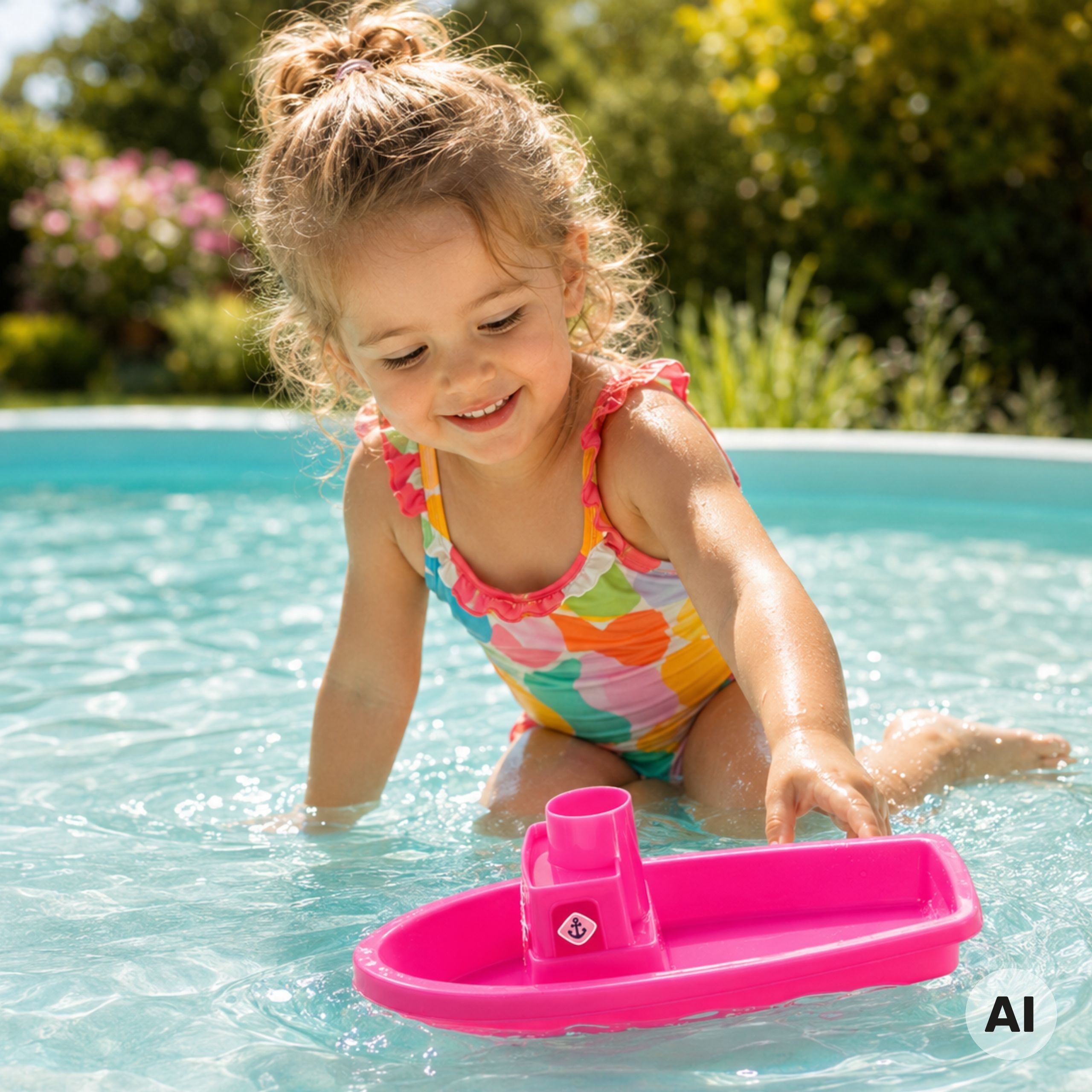 WOOPIE Sandbox Set with Boat and Bag Accessories 9 pcs Pink Beach - Slika 3
