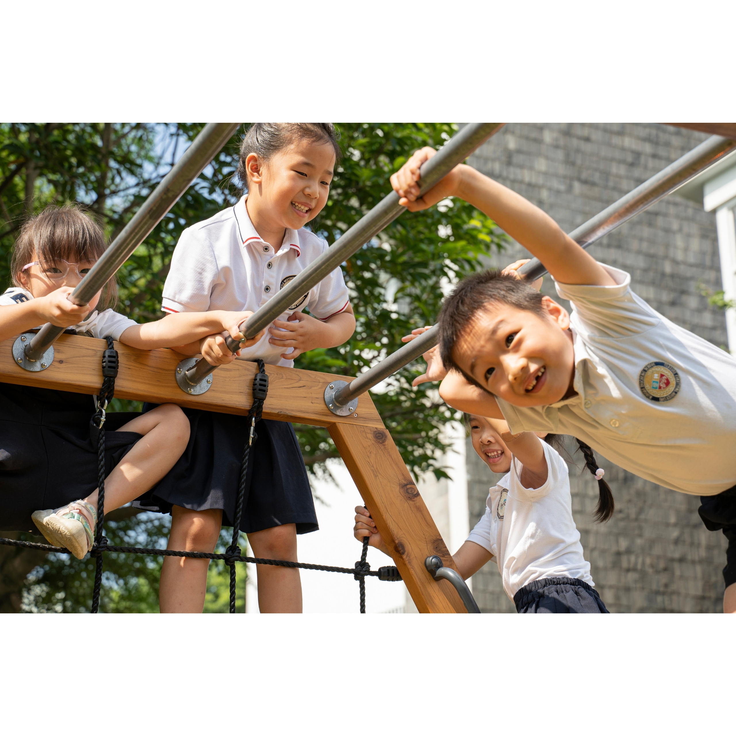 CLASSIC WORLD EDU Wooden Playground XXL Hexagonal Climbing Set - Slika 6