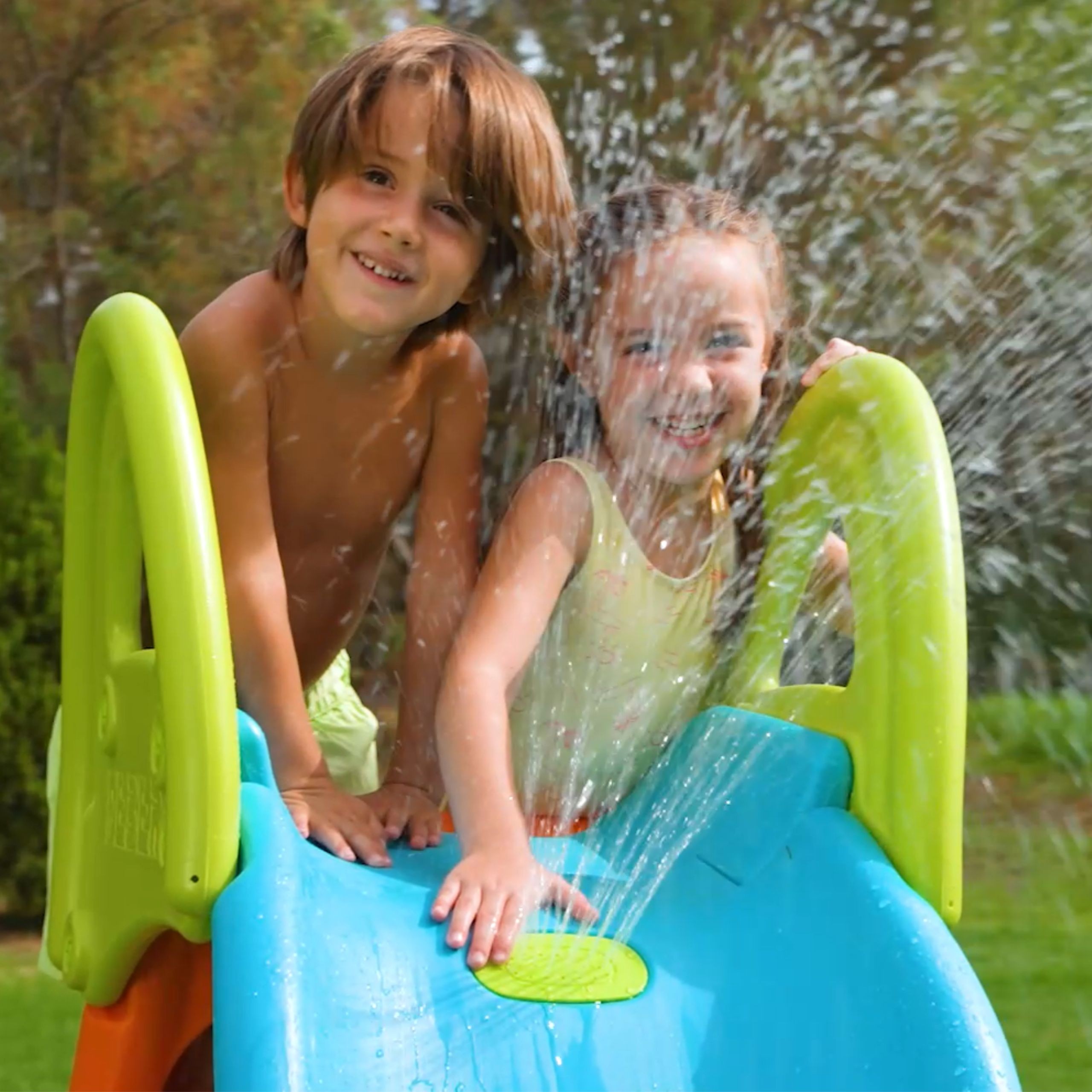 FEBER Large Garden Slide with Water Slide 190 cm - Slika 5