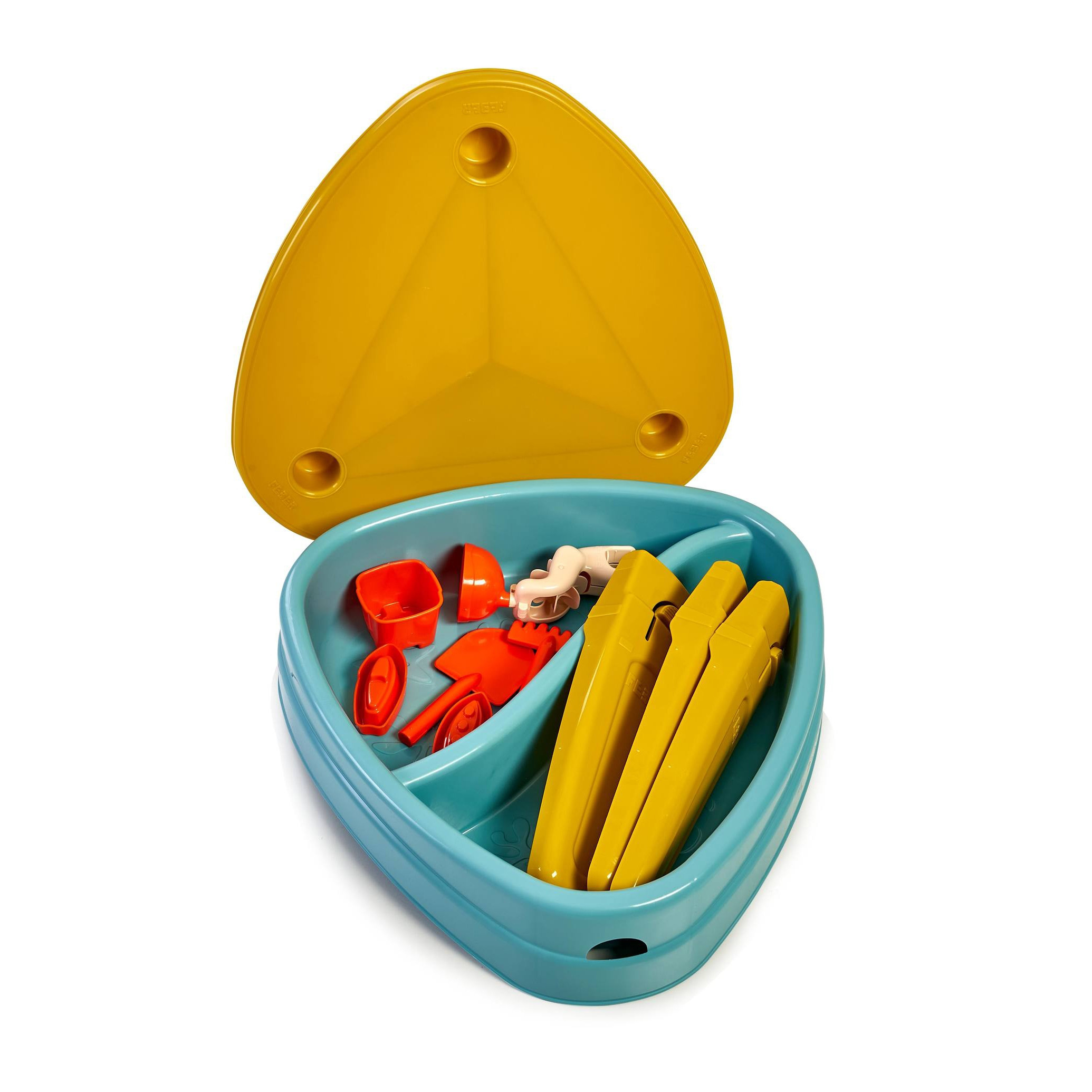 FEBER CASUAL 3in1 Water Table with Cover Sandbox Desk Picnic Table Accessories - Slika 8
