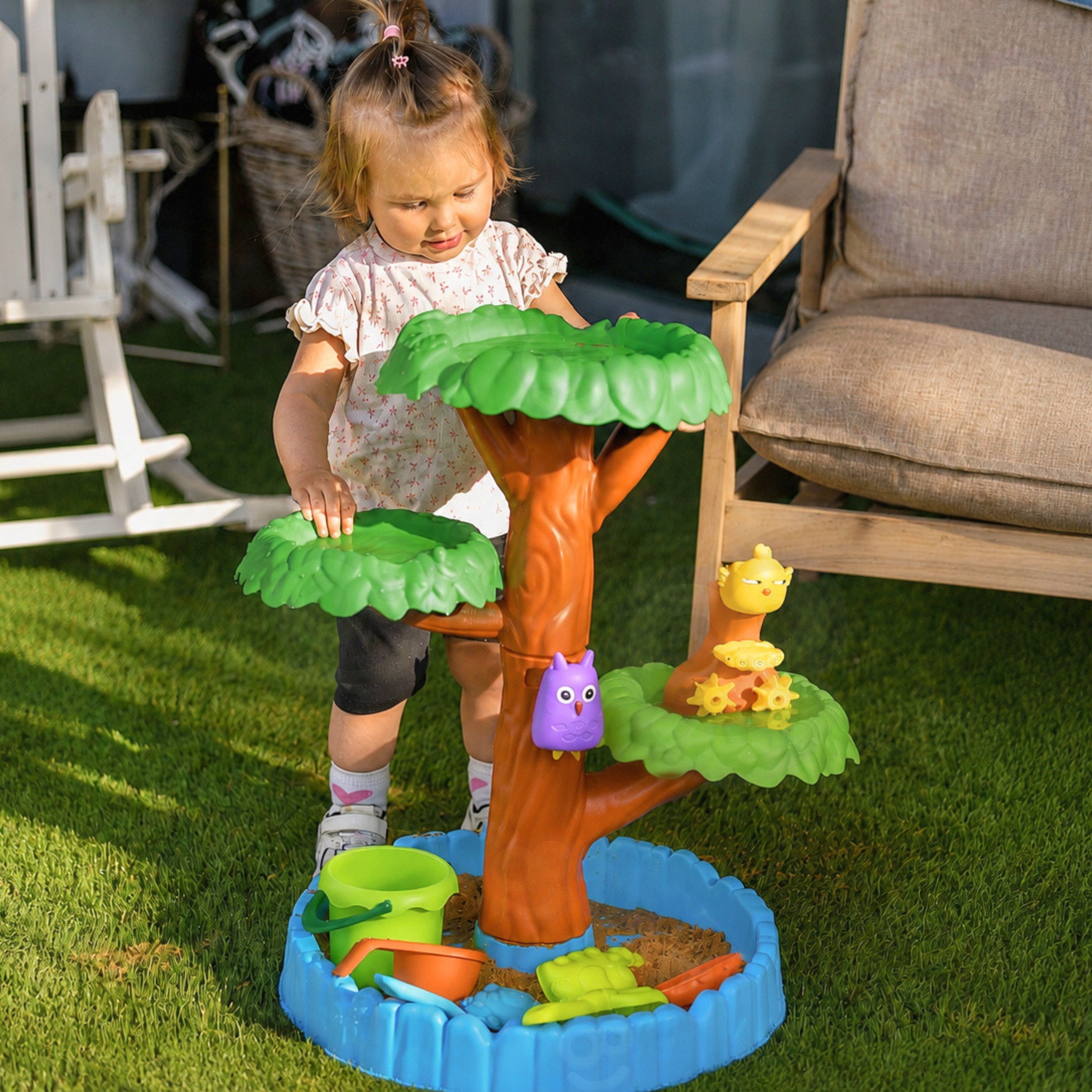 WOOPIE Water Table 2in1 Sandbox Happy Tree 8 acc. - Slika 4