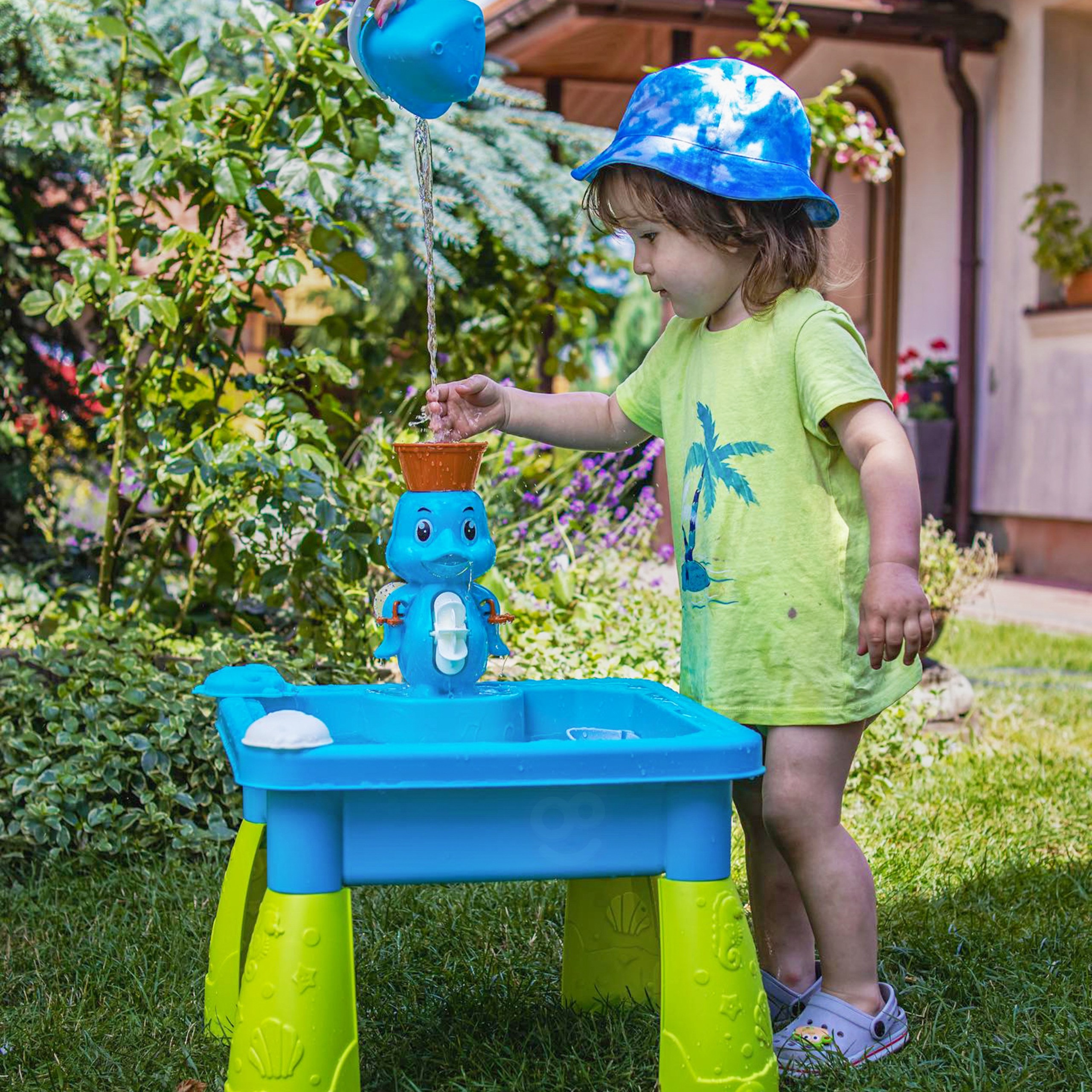 WOOPIE Water Table Sandbox 2 in 1 For Kids Garden Toys - Slika 3