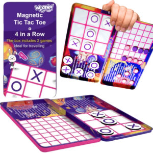 WOOPIE IQ Magnetic Strategy Game 2in1 Tic-Tac-Toe + 4 in a Line MINI Game