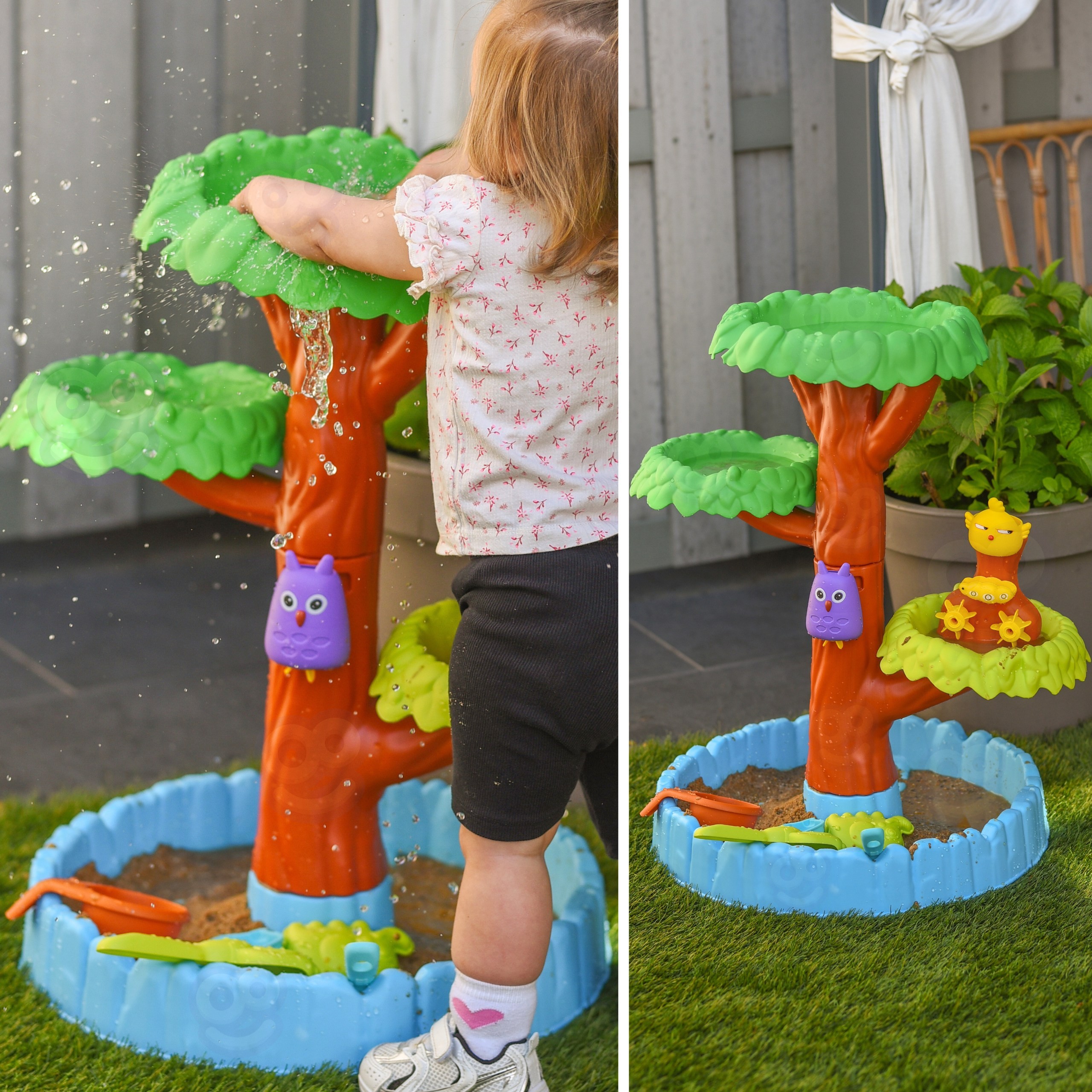 WOOPIE Water Table 2in1 Sandbox Happy Tree 8 acc. - Slika 7