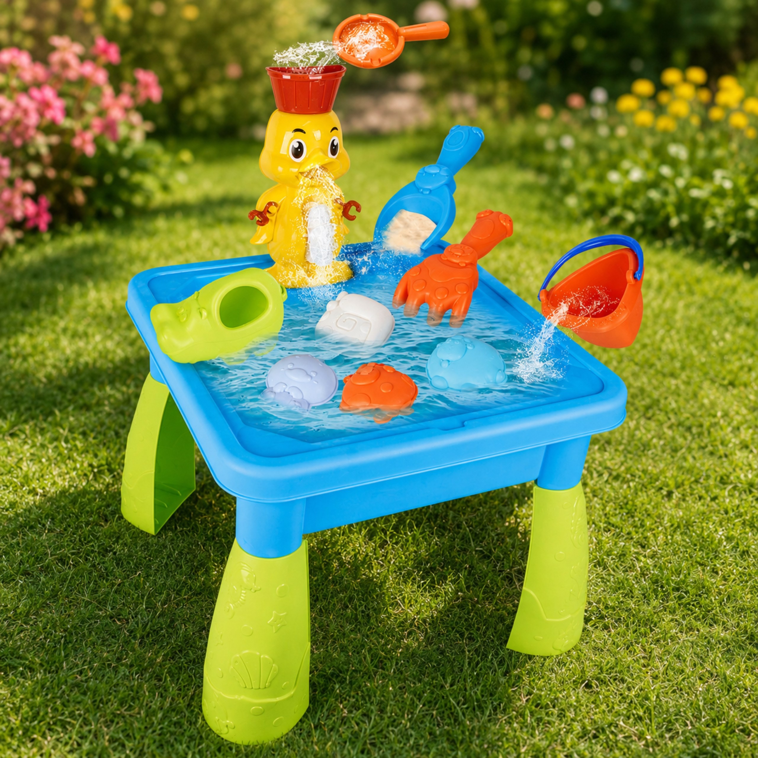 WOOPIE Water Table Sandbox 2 in 1 For Kids Garden Toys - Slika 7