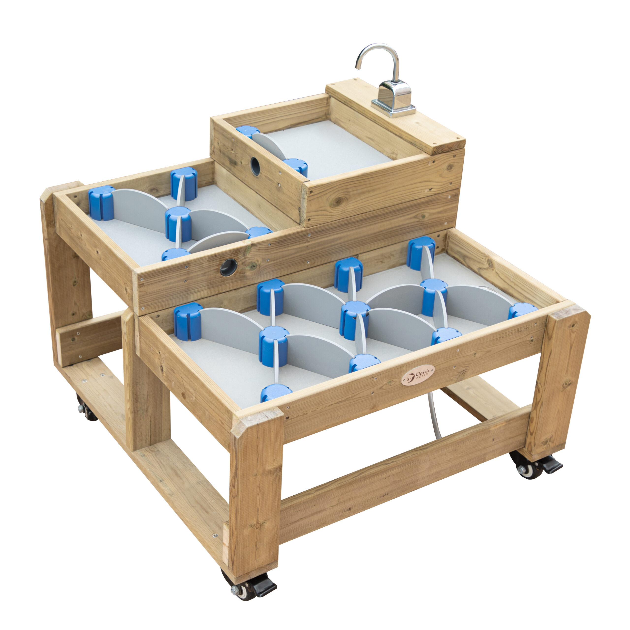 CLASSIC WORLD EDU Wooden Water Table XL Water Path Track with Dams - Slika 5