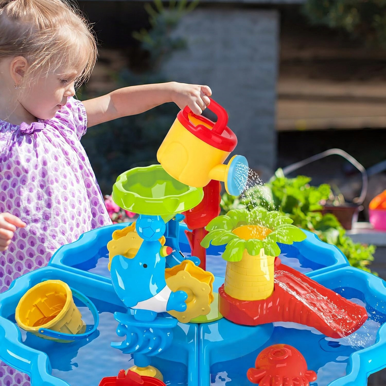 WOOPIE Water Table 2 in 1 Sandbox with Chair Aquapark with Dolphin - Slika 4