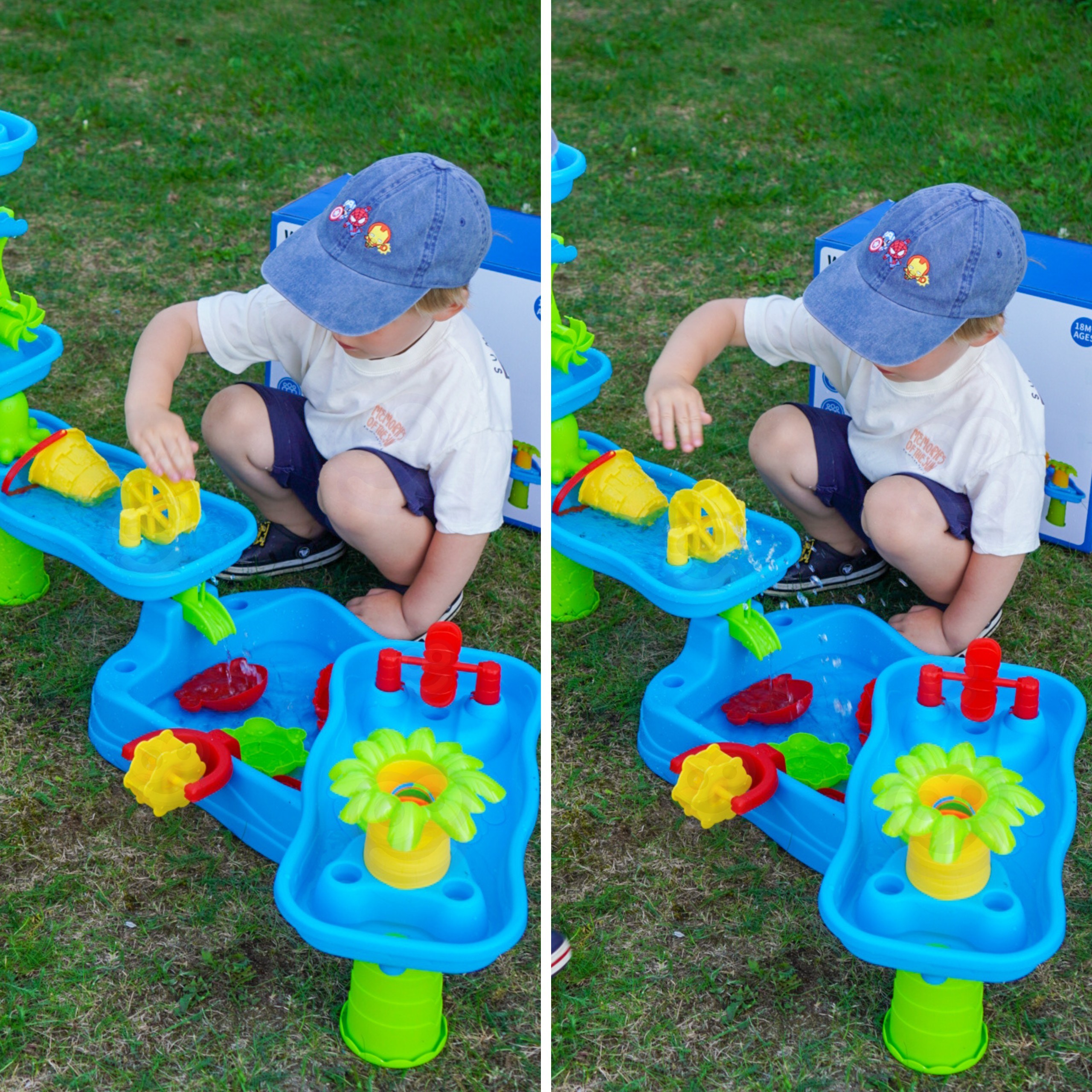 WOOPIE Huge Aquapark Water Table 6 in 1 Sandbox Waterfall Water Track 6-level Modular - Slika 5