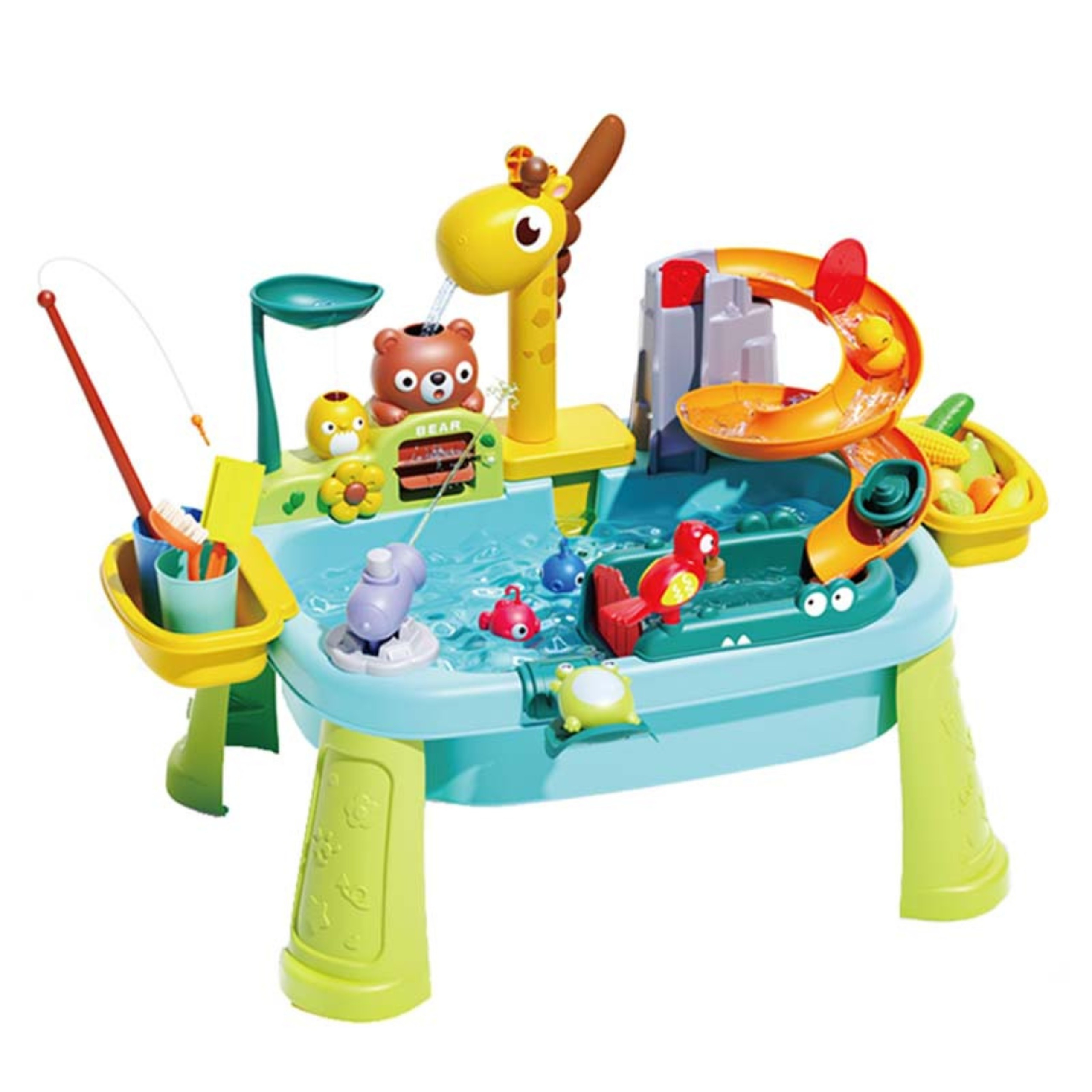 WOOPIE 4-in-1 Water Table, Fishing Game, Sink, Water Slide, Giraffe - Slika 5