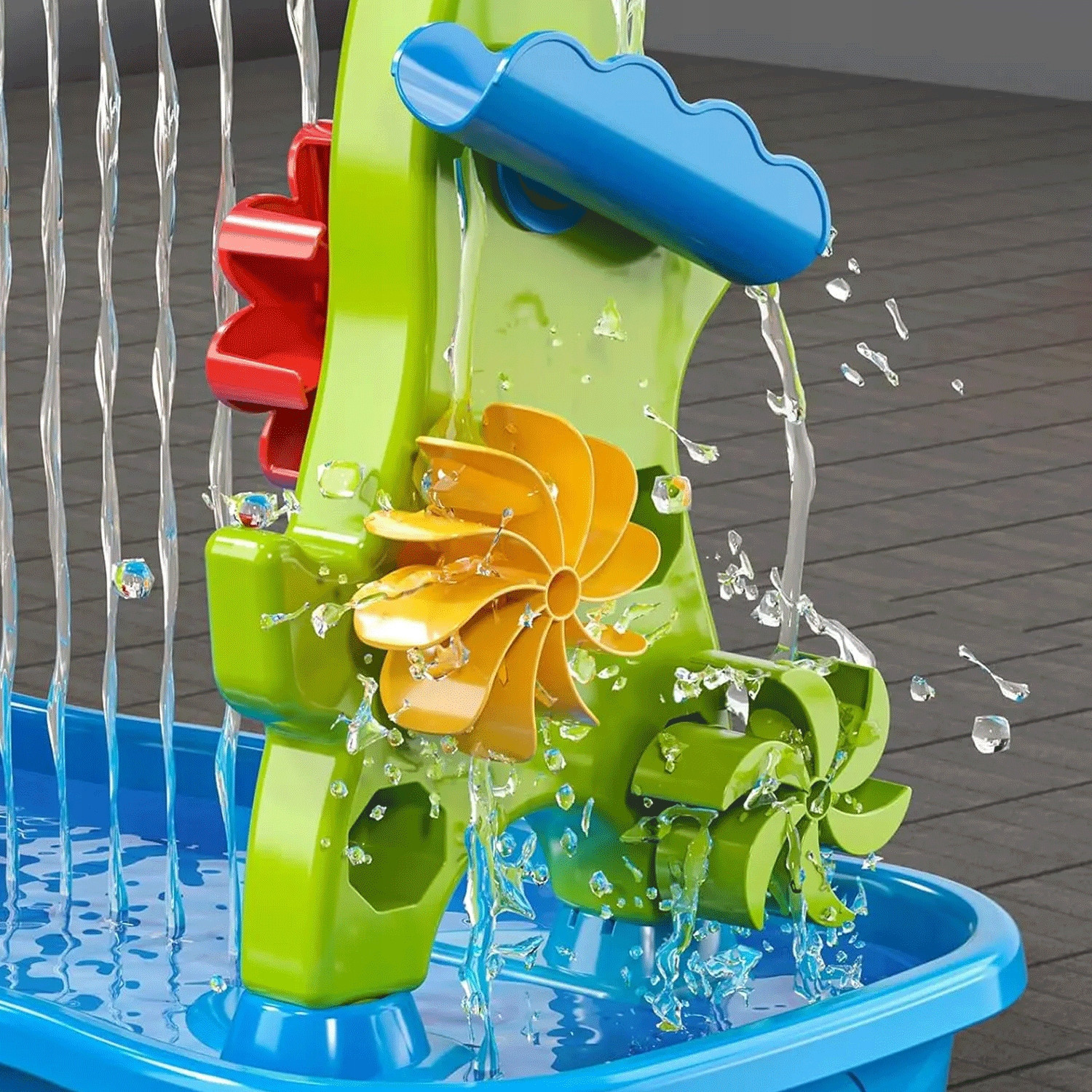 WOOPIE Huge Aquapark Water Table 6 in 1 Sandbox Waterfall Water Track 6-level Modular - Slika 6