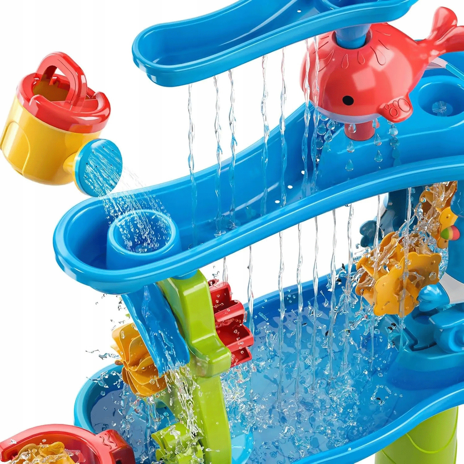 WOOPIE Huge Aquapark Water Table 6 in 1 Sandbox Waterfall Water Track 6-level Modular - Slika 8