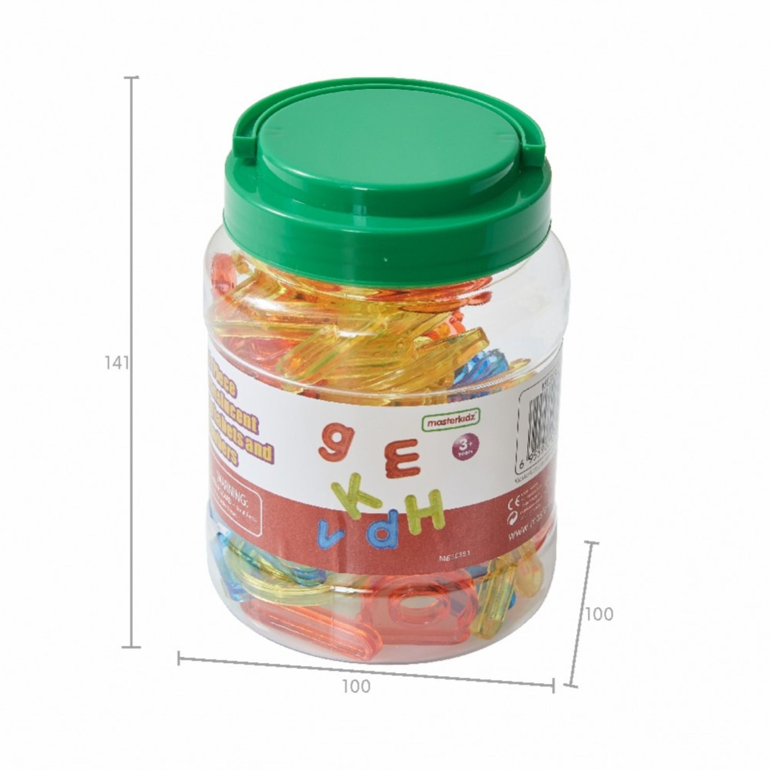 MASTERKIDZ Transparent Alphabet 52 Colored Letters for LED Panels - Slika 5
