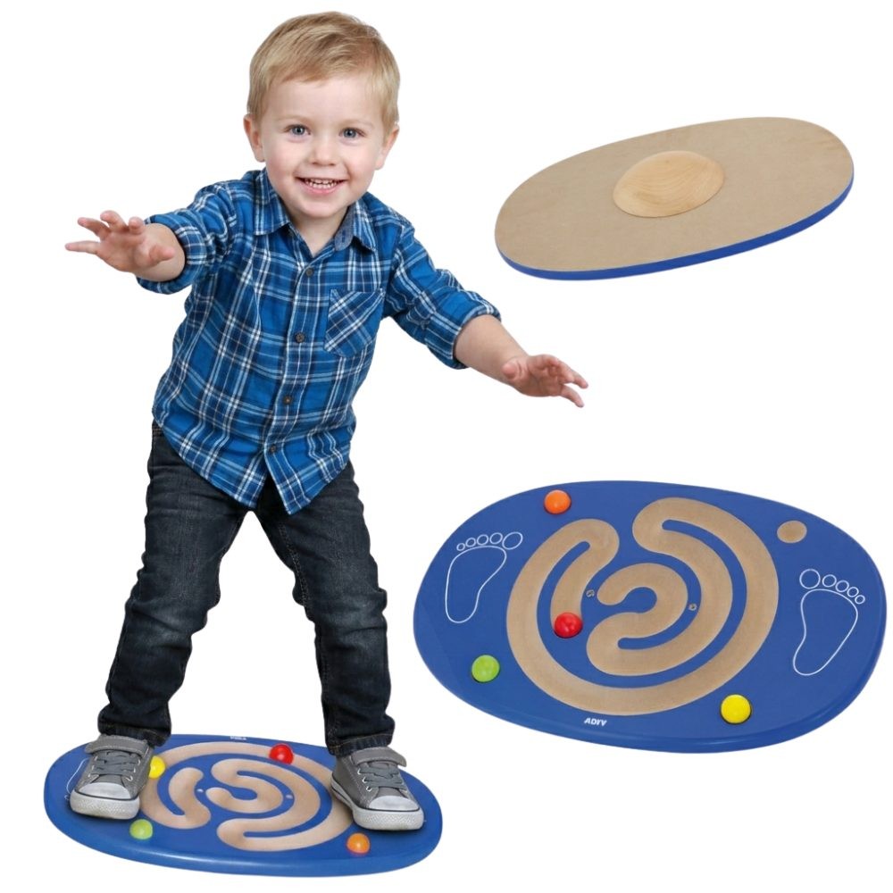 VIGA Sensory Wooden Balance Board with Maze
