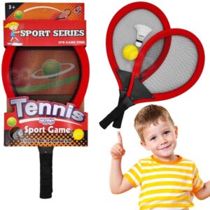 WOOPIE Large Tennis Badminton Rackets for Kids Set + Shuttlecock