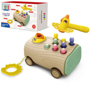 WOOPIE Arcade Game Woodpecker Bug Hammer 3in1 Stroller Puller for Babies