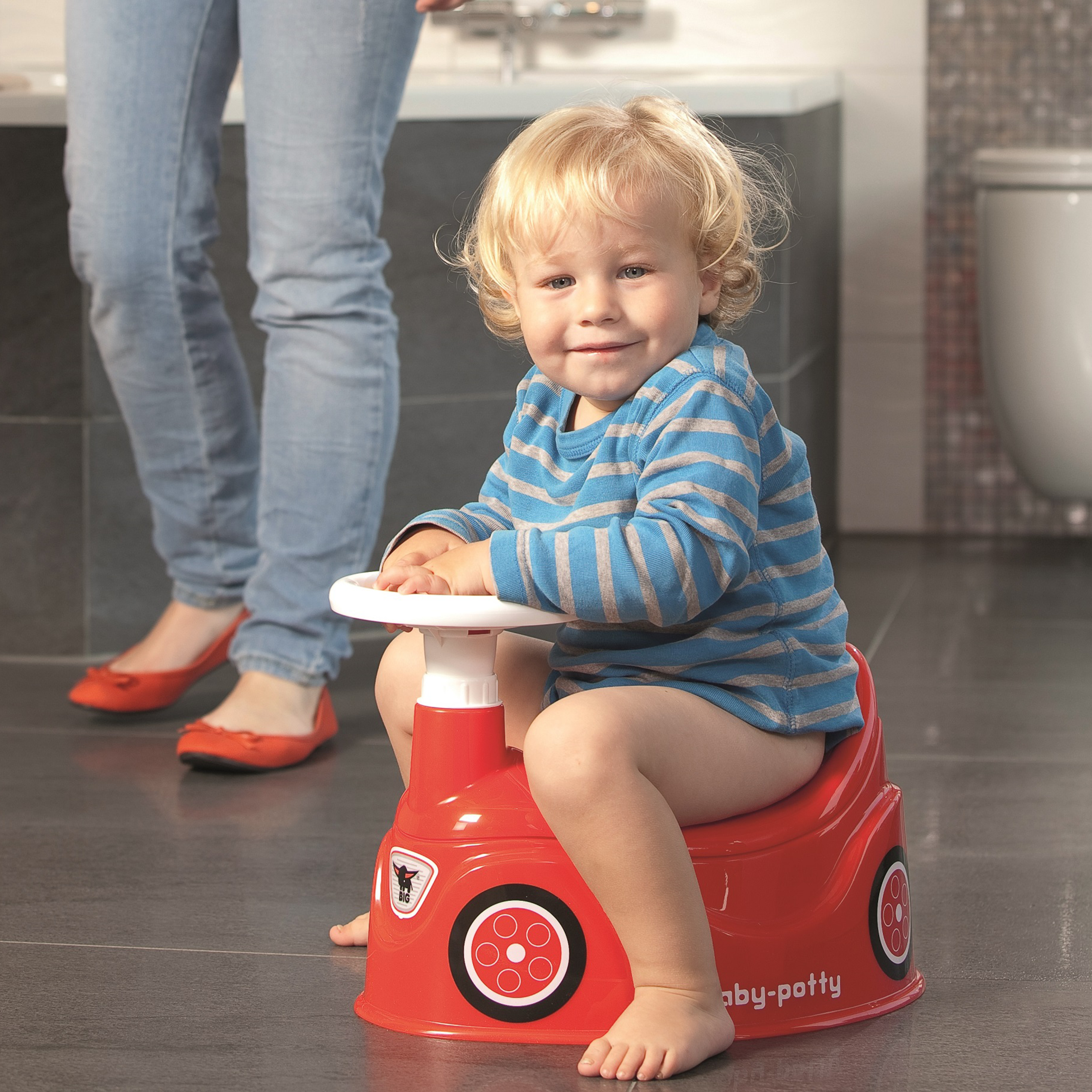 BIG Potty New Bobby Car Toy Car Steering Wheel - Slika 2