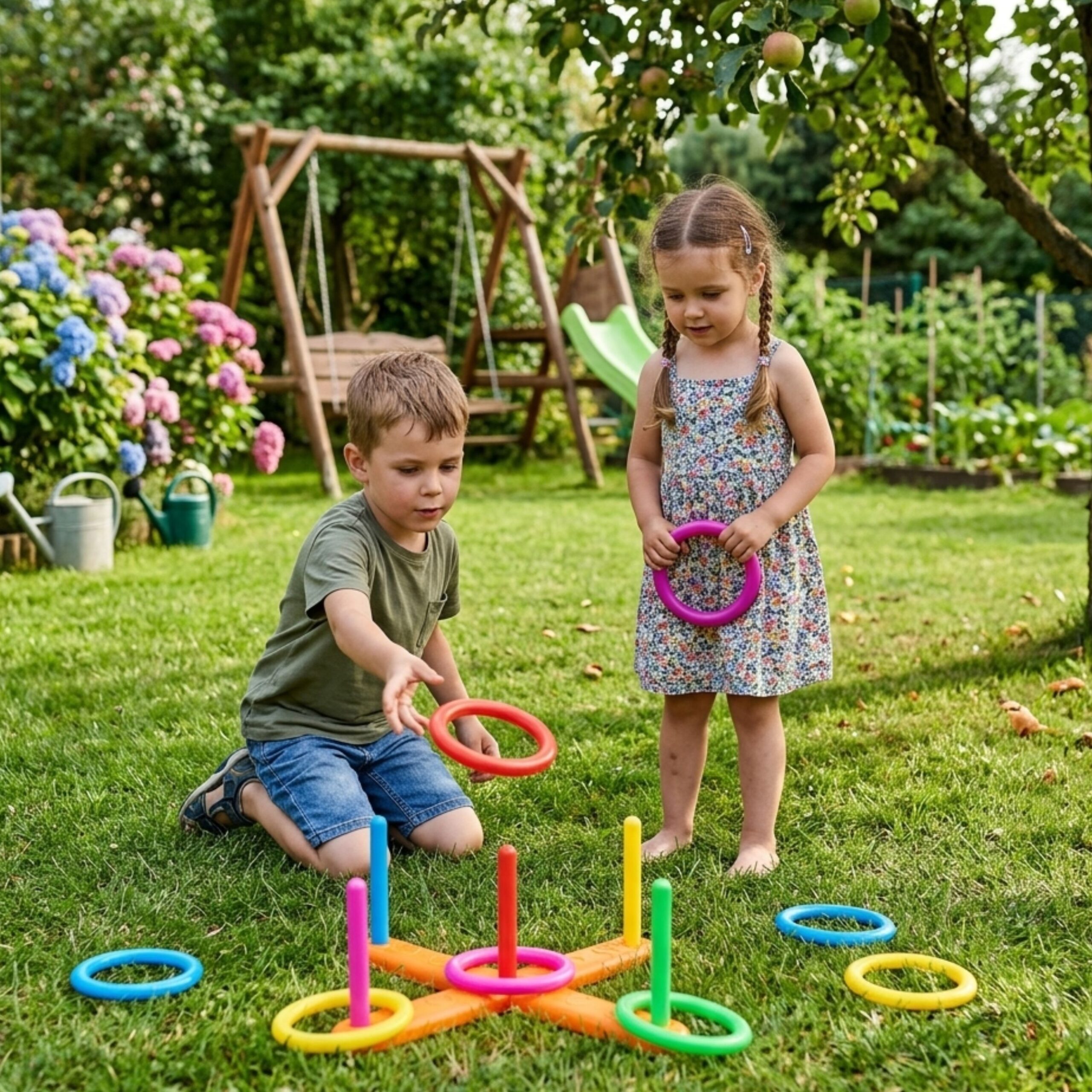 WOOPIE 3-in-1 Serso Cornhole Hopscotch Bean Bag Throw Set - Slika 2