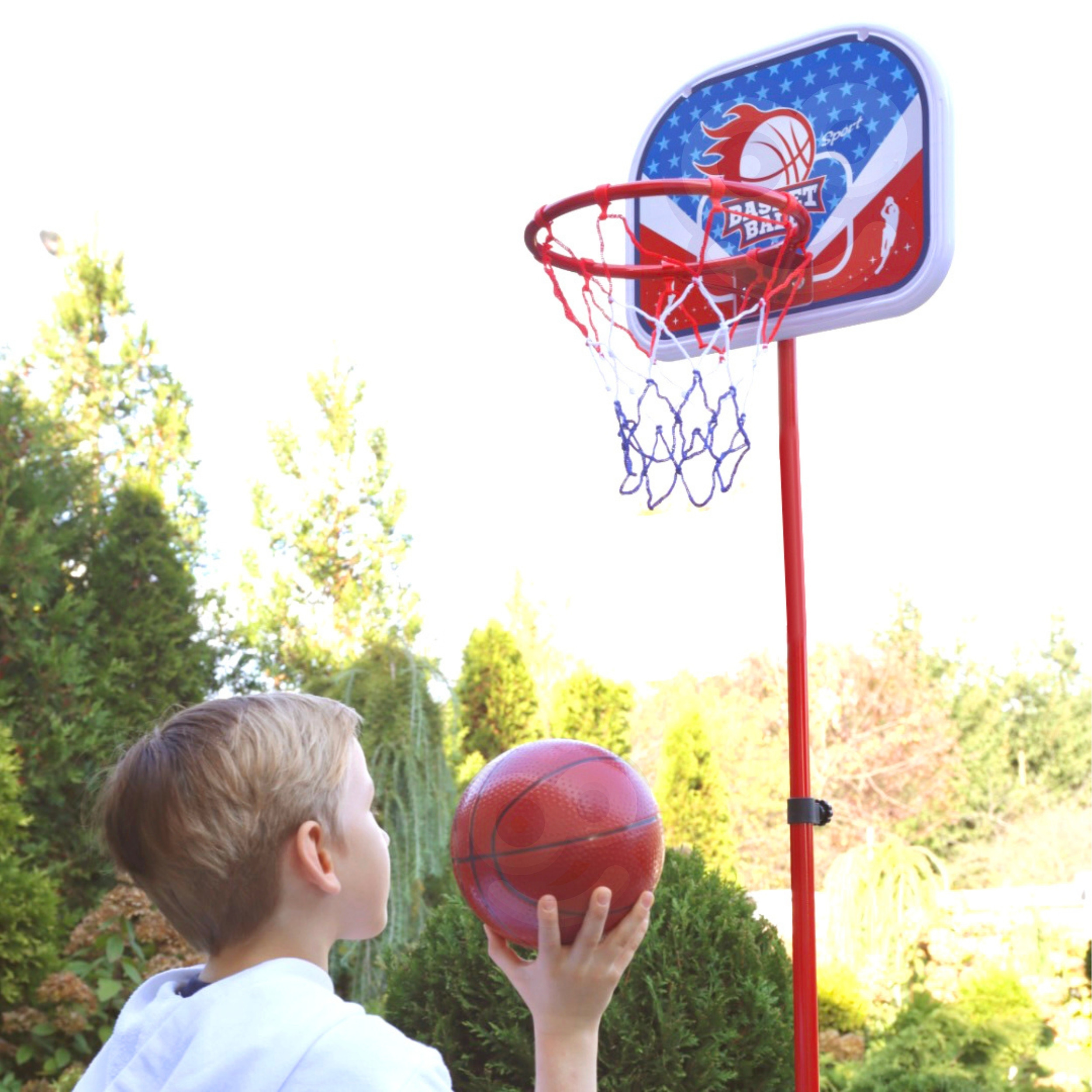 WOOPIE Freestanding Basketball Set Adjustable Height 90-170cm + Ball - Slika 2