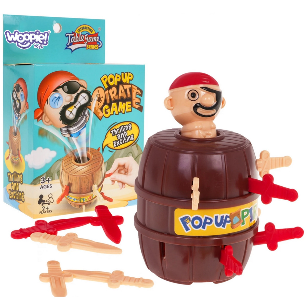 WOOPIE Crazy Jumping Pirate in a Barrel Arcade Game