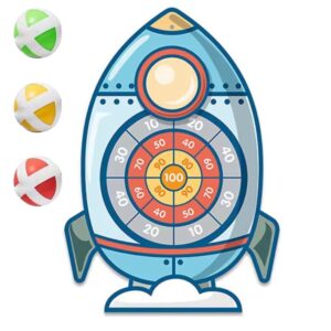 WOOPIE Velcro Dartboard Rocket arkadna igra