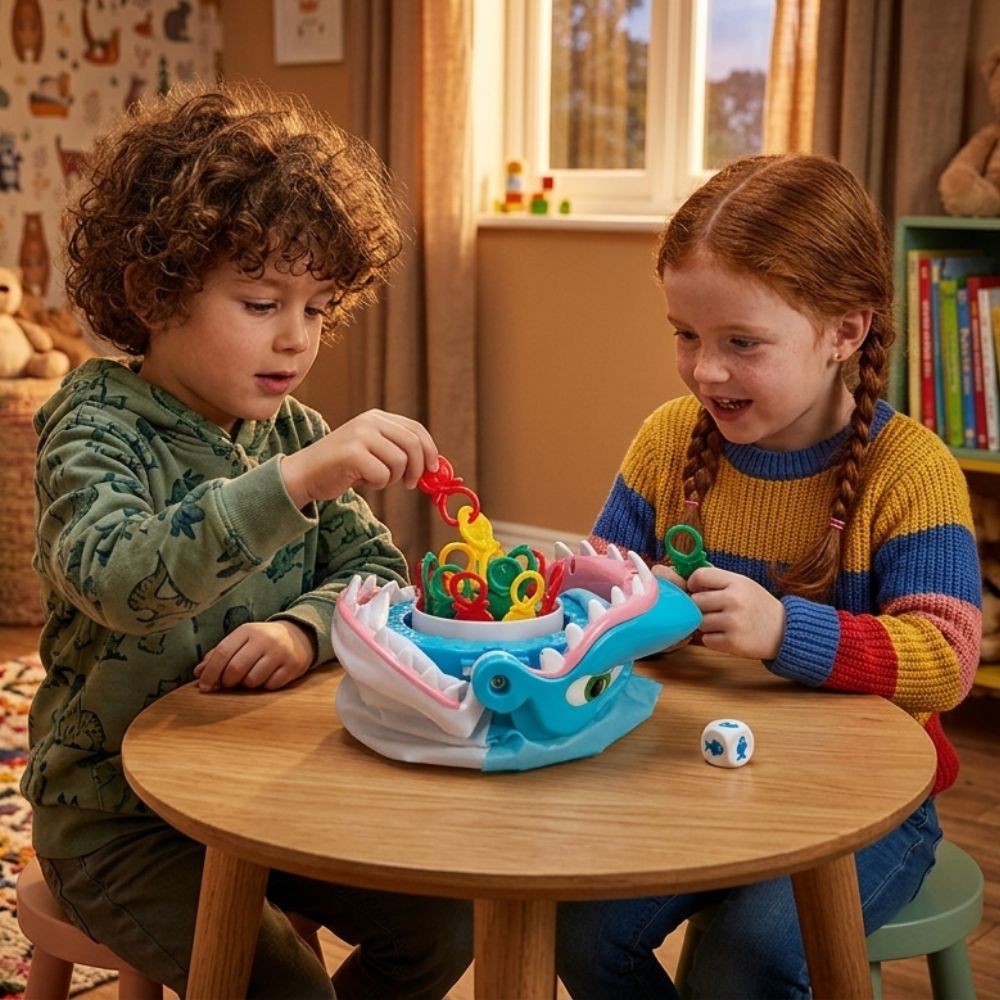 WOOPIE Arcade Game FISHING Hungry Shark BITES DIY - Slika 2