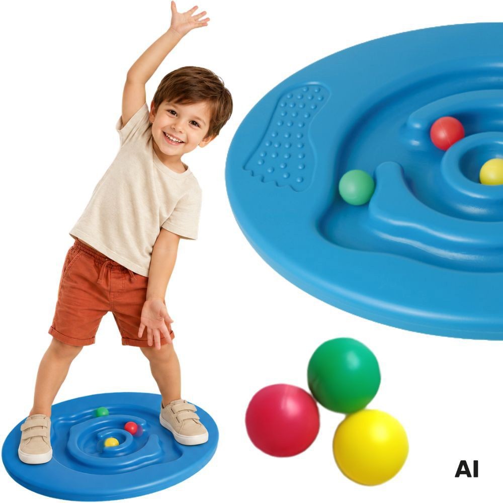 WOOPIE Balance Board with Maze, Sensory Rocker, Sports for Children