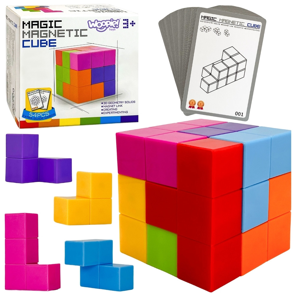 WOOPIE Tetris Cube Puzzle with Card Set