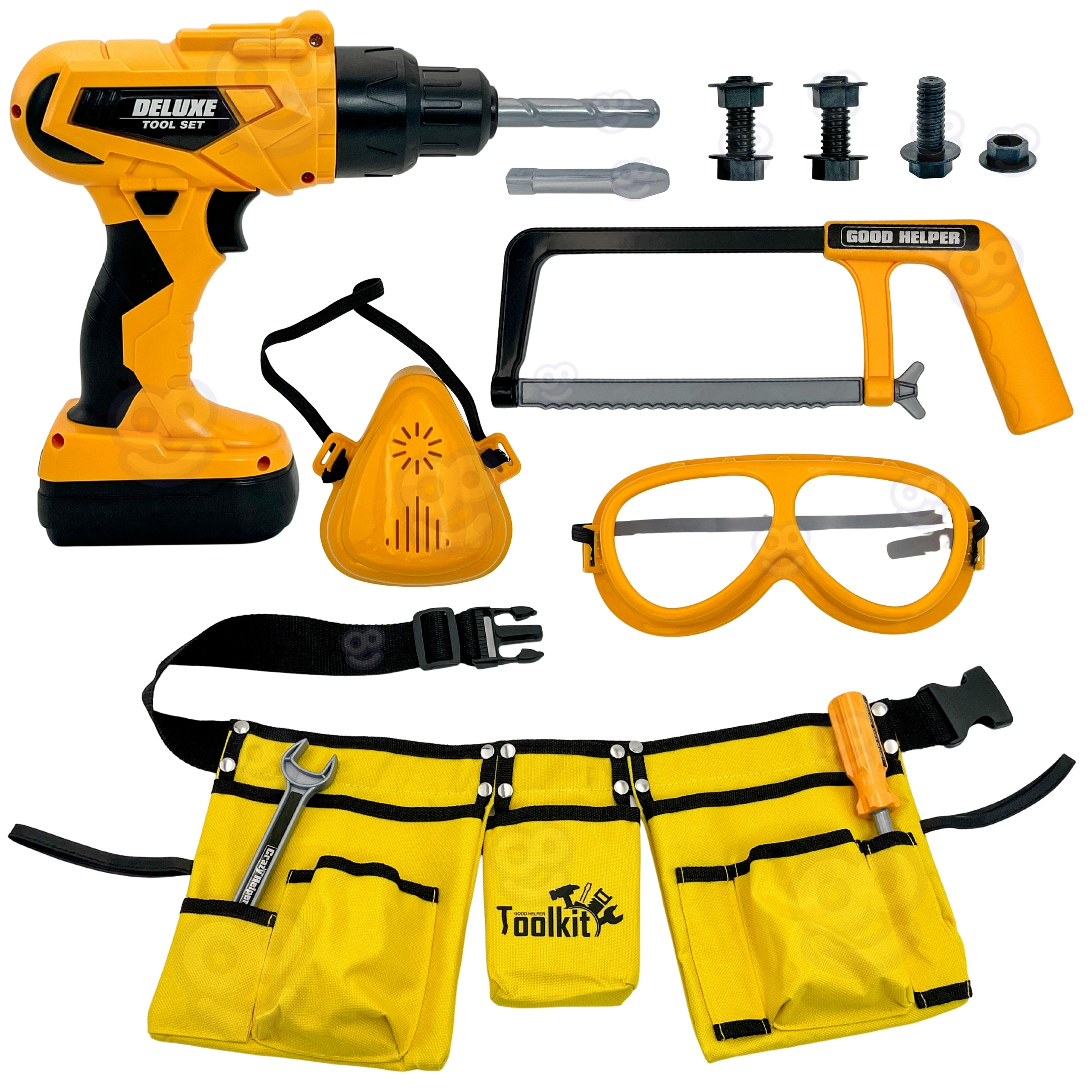 WOOPIE Little Handyman Tool Set Goggles Screwdriver Tool Belt 16 pcs. - Slika 2