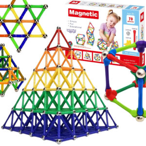 WOOPIE Magnetic Construction Blocks Creative Puzzle 70 pcs.