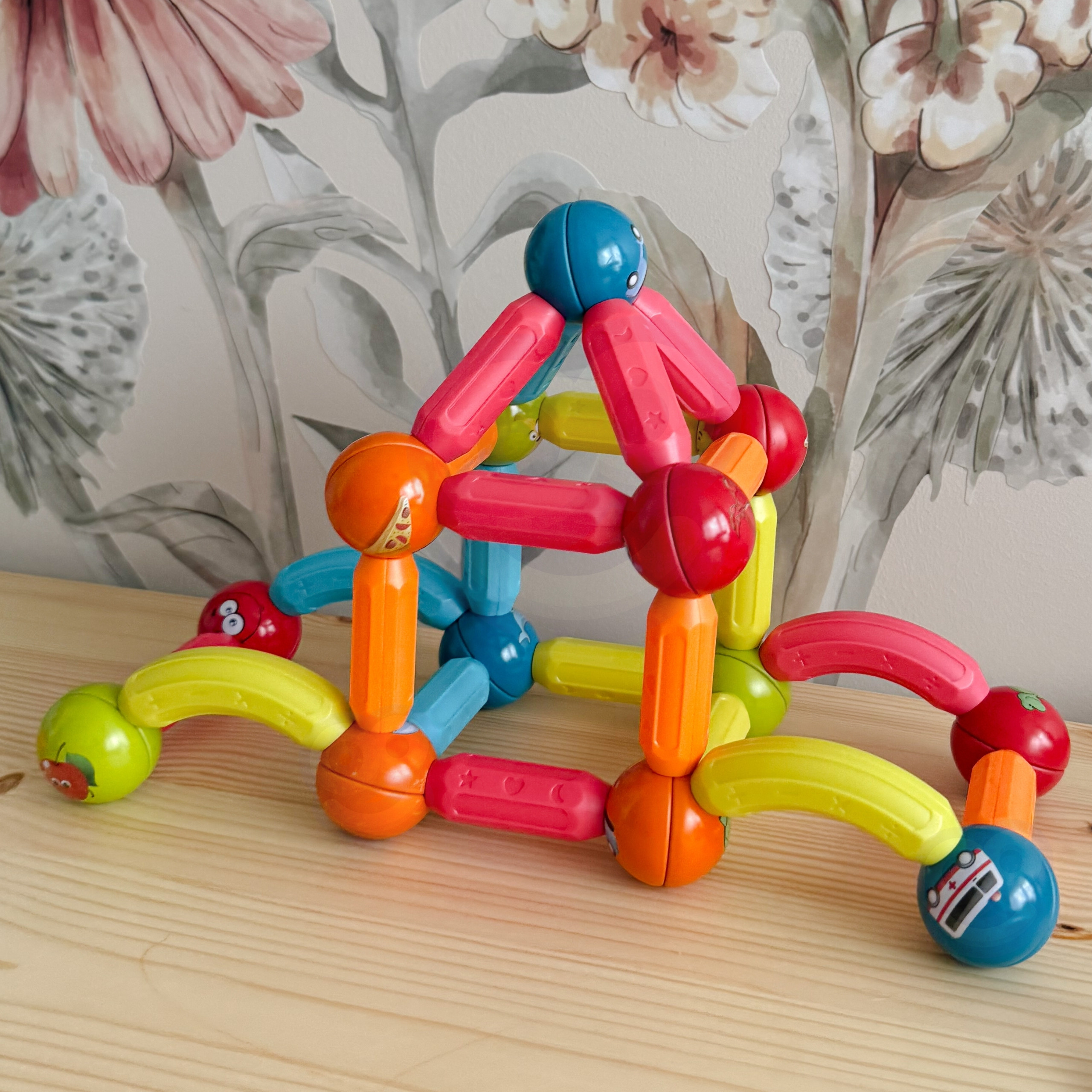 WOOPIE Magnetic Educational Building Blocks 76 pcs. - Slika 2