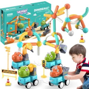WOOPIE magnetski kocke za slaganje Dinosaurs 84 dijelova