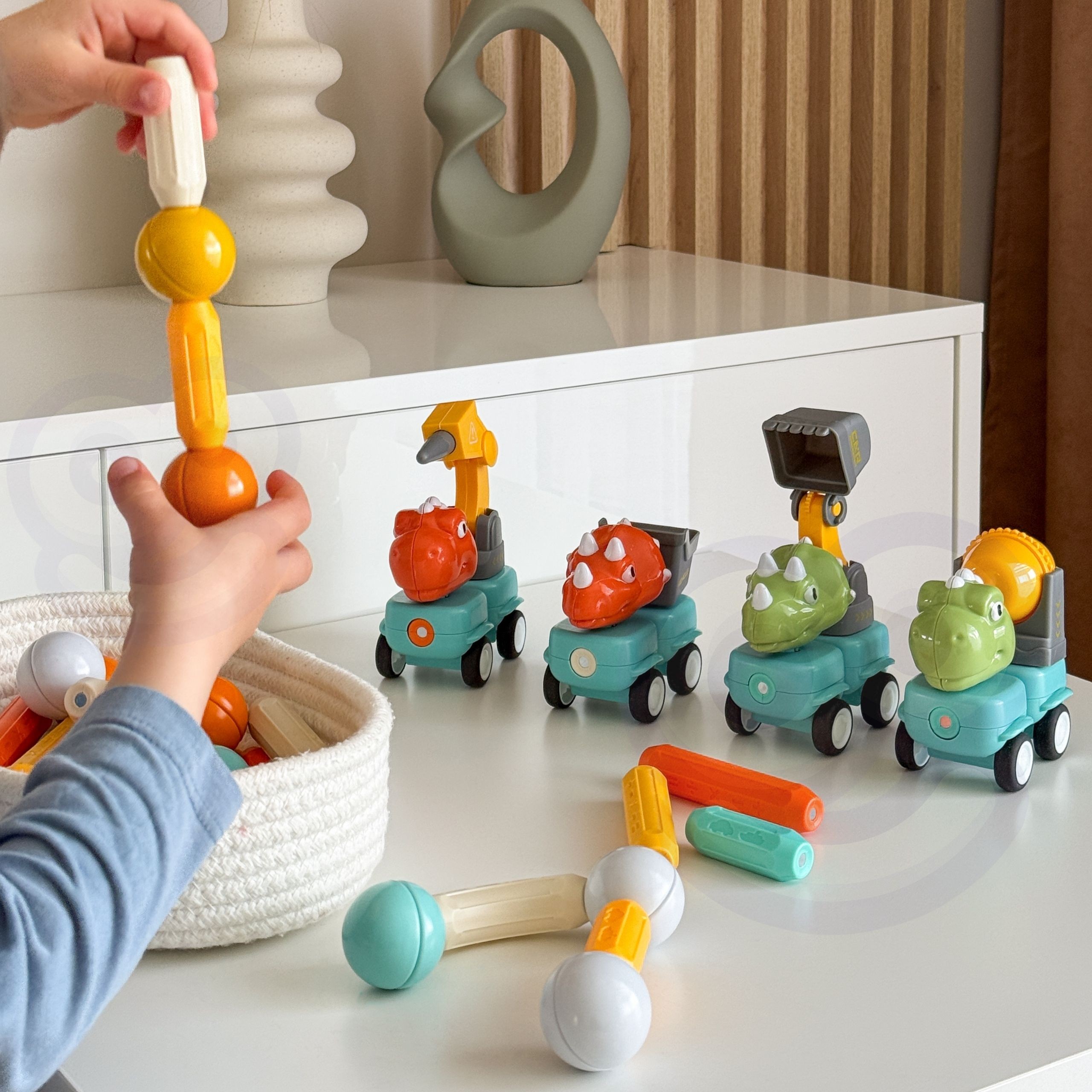 WOOPIE Magnetic Building Blocks Dinosaurs 84 pcs. - Slika 2