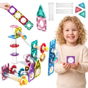 WOOPIE magnetski konstrukcijske kocke 3D edukativni set staza za kuglice 126 dijelova