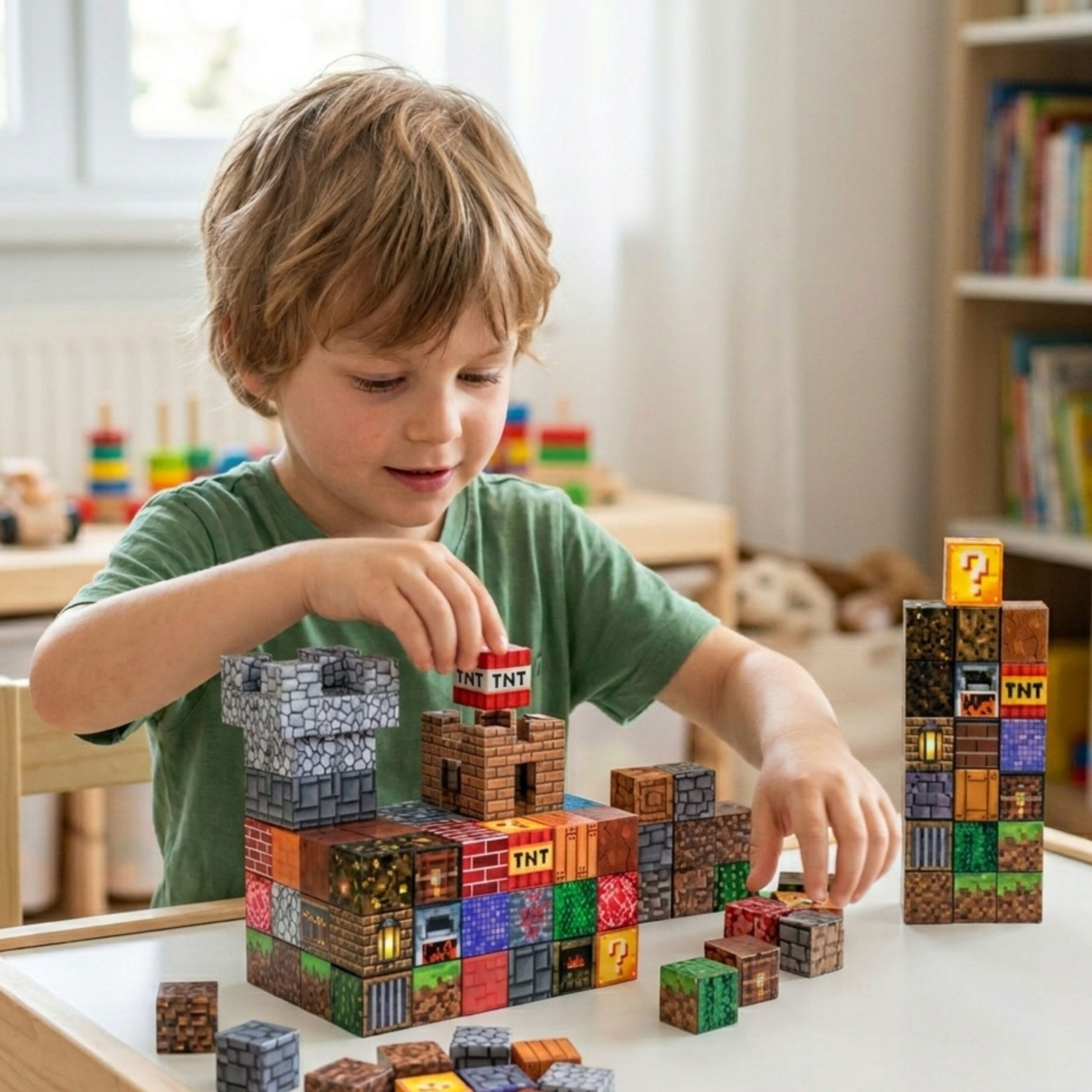 WOOPIE Magnetic Construction Blocks 3D Cubes Educational Set 63 pcs. - Slika 2