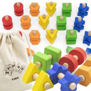 VIGA Nuts and Bolts Match and Twist Skill Toy
