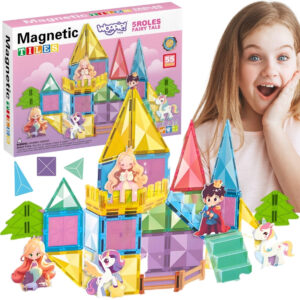 WOOPIE magnetski konstrukcijske kocke 3D edukativni set Fairytale Castle 55 dijelova