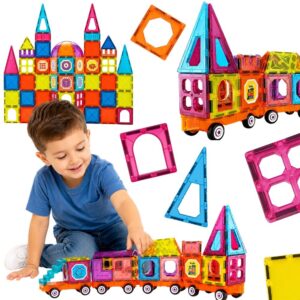 WOOPIE Magnetic 3D Blocks Train Set 71 pcs.