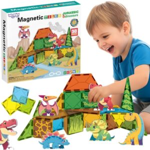 WOOPIE magnetski kocke za slaganje 7. 5 cm Dino 30 dijelova