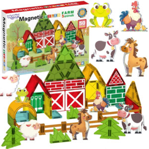WOOPIE magnetski kocke za slaganje 7. 5 cm Farm 50 dijelova
