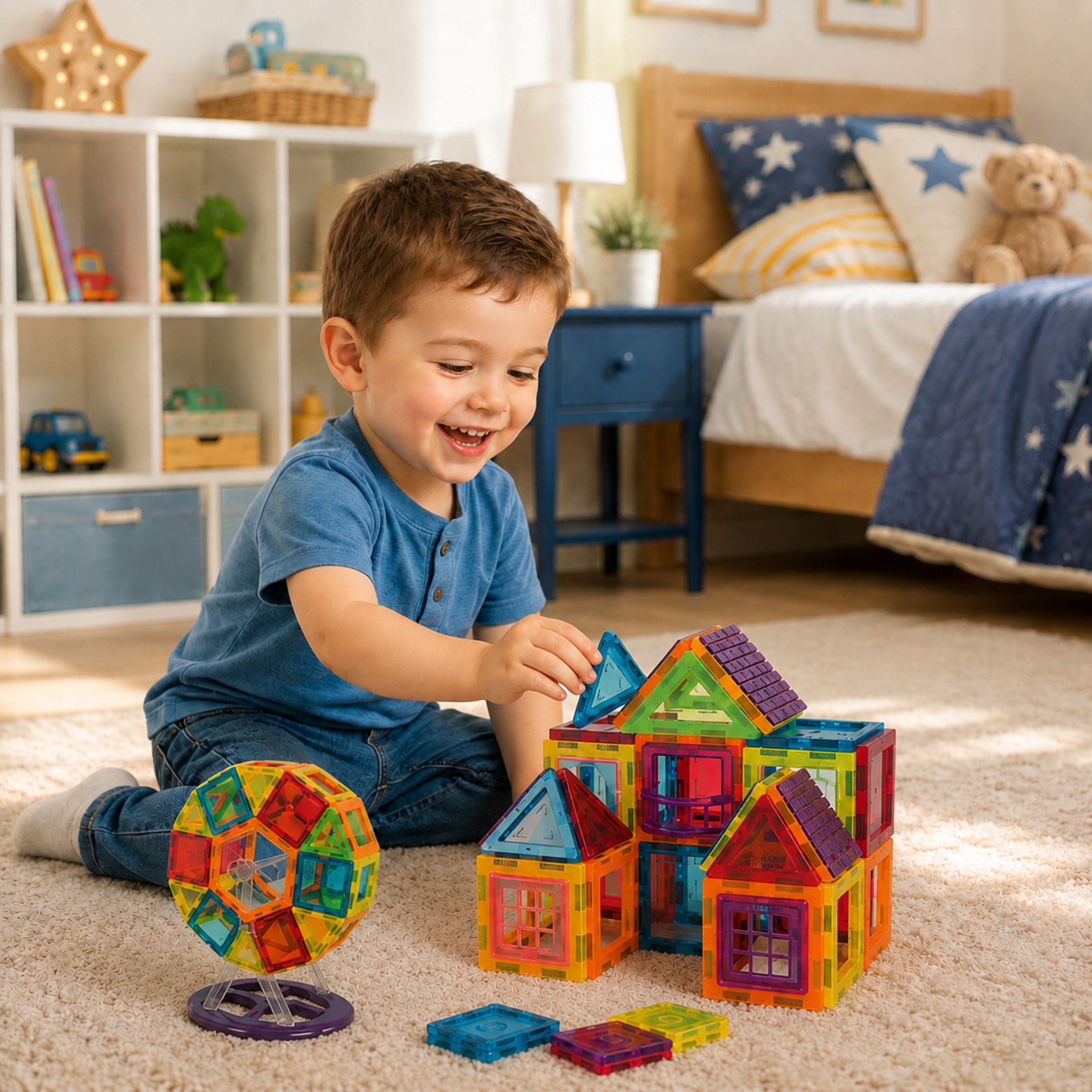 WOOPIE 3D Magnetic Blocks Educational Panels For Kids - Slika 2