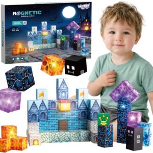 WOOPIE magnetski kocke za slaganje Pixel Castle 64 dijelova