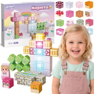 Woopie magnetski Cubes 48 dijelova Montessori edukativni 3D puzzle