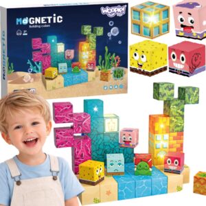 Woopie magnetski Cubes 63 el Montessori Ocean puzzle igra 3D